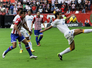 Valerón en uno de sus mejores partidos / Foto: LFP