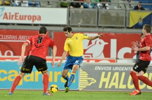 Juan Carlos Valerón, en el encuentro ante el Mirandés / Samuel Sánchez (udlaspalmas.net)