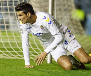 Vicente Gómez, autor del segundo gol de Las Palmas / Foto: LFP