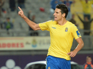 Vicente, autor del gol del triunfo / Samuel Sánchez (udlaspalmas.net)