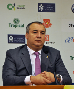 Ramírez, esta mañana en rueda de prensa / udlaspalmas.net
