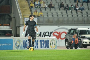 Barbosa volverá a ser el encargado de defender la portería amarilla en el derbi / Samuel Sánchez (udlaspalmas.net)