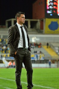Sergio Lobera, en el último encuentro ante el Real Zaragoza