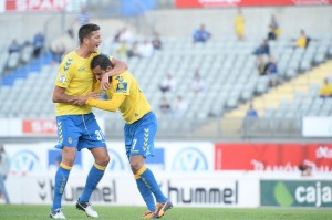 Nauzet marcó de falta y posteriormente fue expulsado / Samuel Sánchez (udlaspalmas.net)