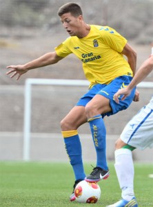 Leo Ramírez, en un encuentro con el filial / udlaspalmas.net
