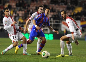 Ángel Rodríguez, en un encuentro con el Levante / Getty