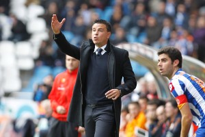 Sergio Lobera en Riazor / Riazor.org