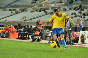 Xabi Castillo, en un encuentro de la presente temporada / Samuel Sánchez (udlaspalmas.net)