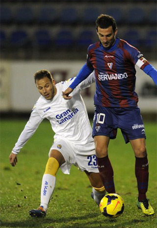 Dani Castellano fue de lo poco potable de los grancanarios / LFP