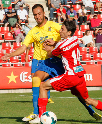 Las Palmas venció en el partido de ida en Montilivi (0-2) / Montilivi Digital