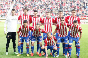 Once titular del Sporting en su último encuentro: Foto: Real Sporting de Gijón.