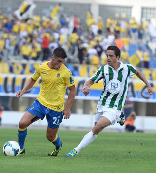 Asdrúbal parte como teórico titular en la delantera / Samuel Sánchez (udlaspalmas.net)