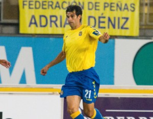 Valerón, durante un partido en la presente temporada / udlaspalmas.net