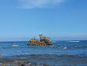 La afición de la UD en la Peña la Vieja / udlaspalmas.net