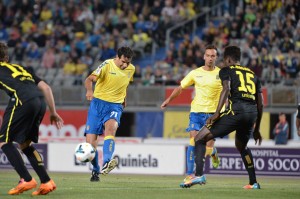 Valerón, en una acción del encuentro / Samuel Sánchez (udlaspalmas.net)