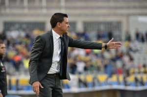 Sergio Lobera, en el encuentro ante el Recreativo de Huelva / Samuel Sánchez (udlaspalmas.net)
