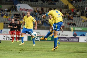 David García, en una imagen en los minutos finales / Samuel Sánchez (udlaspalmas.net)