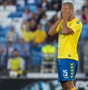 Aranda se lamenta de una ocasión esta tarde ante el Castilla / LFP.es