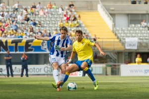 Galán ha actuado de titular en los dos últimos encuentros en el lateral derecho / Daniel Cáceres (udlaspalmas.net)