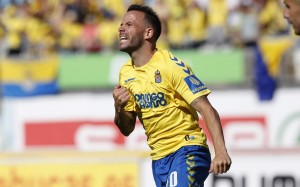 Domingo Alonso, en la camiseta de la Unión Deportiva Las Palmas el pasado domingo