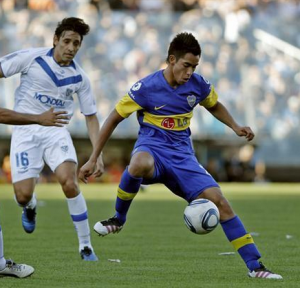 Sergio Araujo, en una imagen con Boca Juniors /