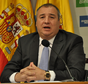 Miguel Ángel Ramírez, este lunes en rueda de prensa / udlaspalmas.net