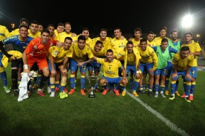 Las Palmas, vencedora del Trofeo Mahou con un global de 4-0 / Toño Suárez (udlaspalmas.net)