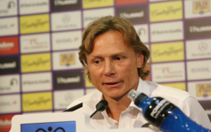 Valeri Karpin en rueda de prensa / RCD Mallorca web oficial.