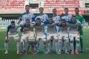 Once titular del Llagostera durante la pretemporada / Isaac Navarra.