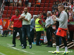 Abelardo espera que su equipo pueda romper la mala racha en la isla / Real Sporting de Gijón