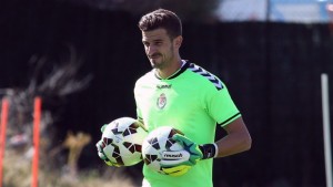 Javi Varas, en el entrenamiento de este martes / Web Real Valladolid