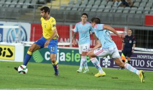 Valerón fue titular ante el Celta / Toño Suárez (udlaspalmas.net)
