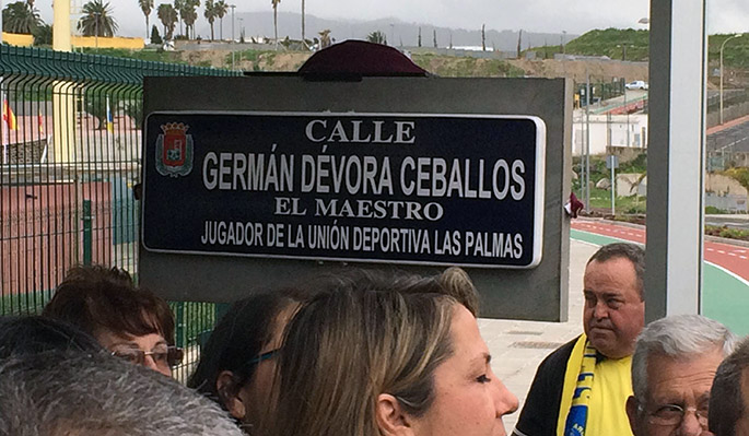 La placa de la calle de Germán / udlaspalmas.net