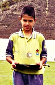 Vitolo, en etapa alevín