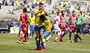 Ortuño hizo la sentencia. Pidió perdón por marcar a su ex equipo / Toño Suárez (udlaspalmas.net)