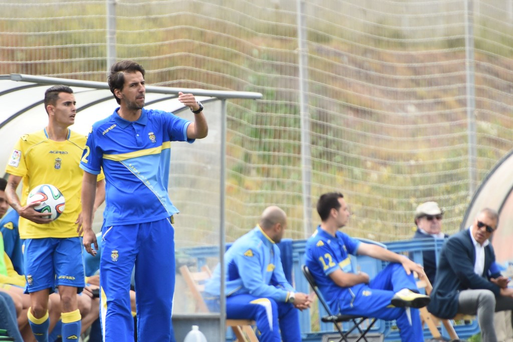 Mingo Oramas no ha ganado ningún partido con el filial / Samuel Sánchez (udlaspalmas.net)