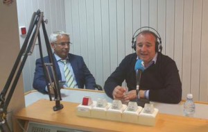 Patricio Viñayo, director general de gestión, y Miguel Ángel Ramírez, anoche en Cope / Juanfran Cruz