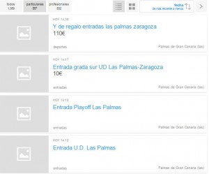 Anuncios en páginas de compraventa de Internet