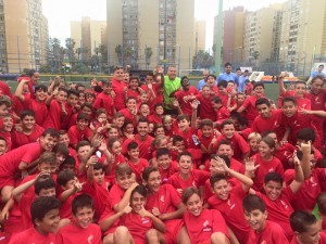 Vitolo clausuró este martes el 'I Campus de Vitolo'