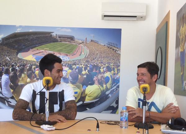Araujo y Orlando Suárez coincidieron este miércoles en los estudios de la emisora oficial / @UDLP_Oficial