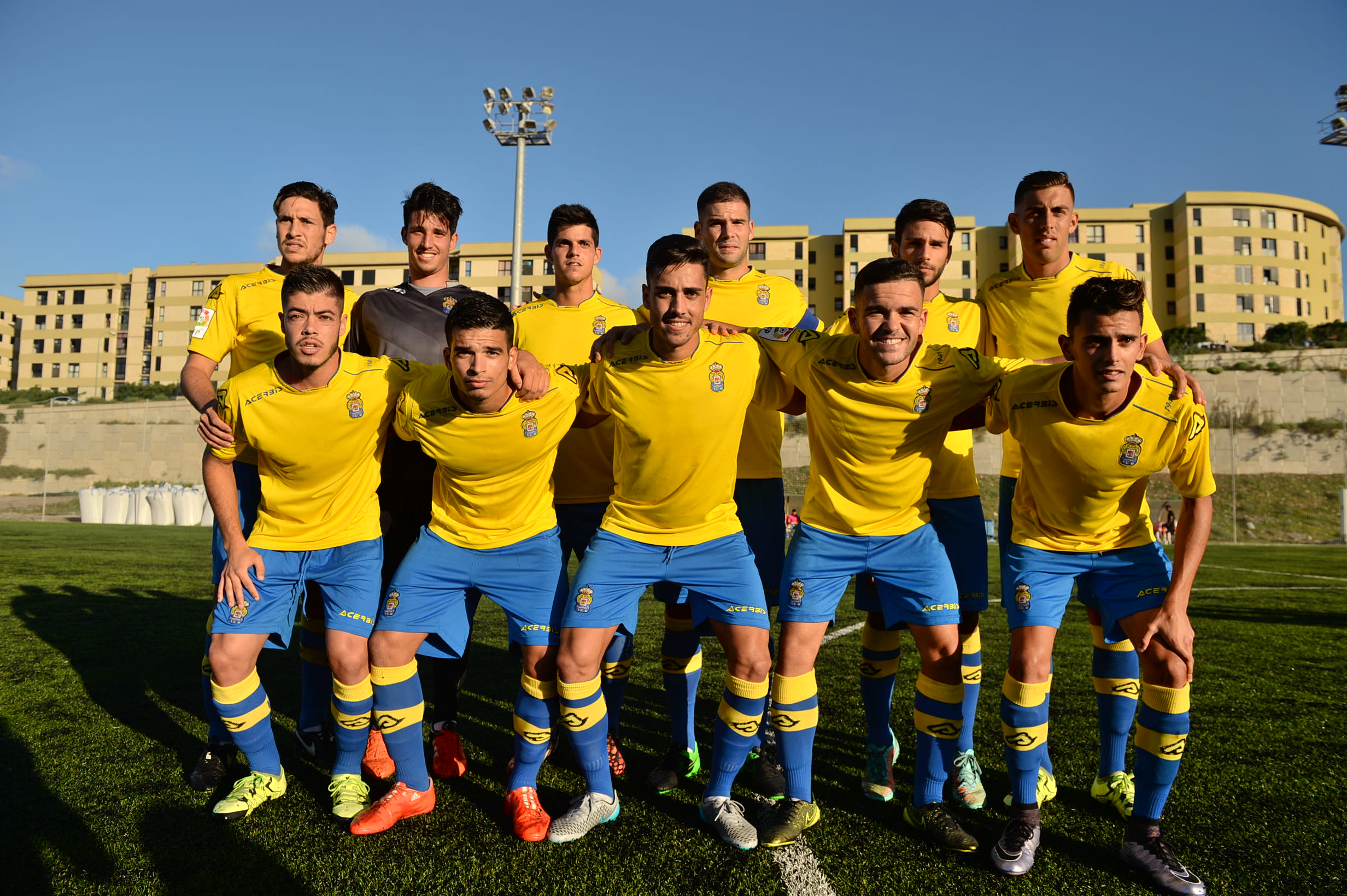 Once de Las Palmas Atlético en el derbi / Samuel Sánchez (udlaspalmas.net)