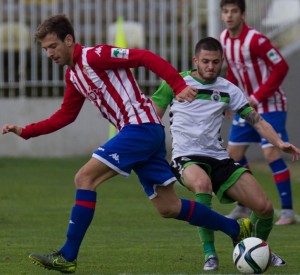 José Artiles fue titular / Real Racing Club de Santander.