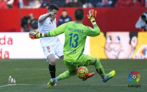 Gameiro anotó el gol de la sentencia / Foto: LFP.