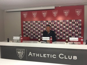 Quique Setién en Lezama / Foto: Unión Deportiva Las Palmas.