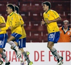 Neymar y Willian José con Brasil sub-20 / El Comercio de Perú.