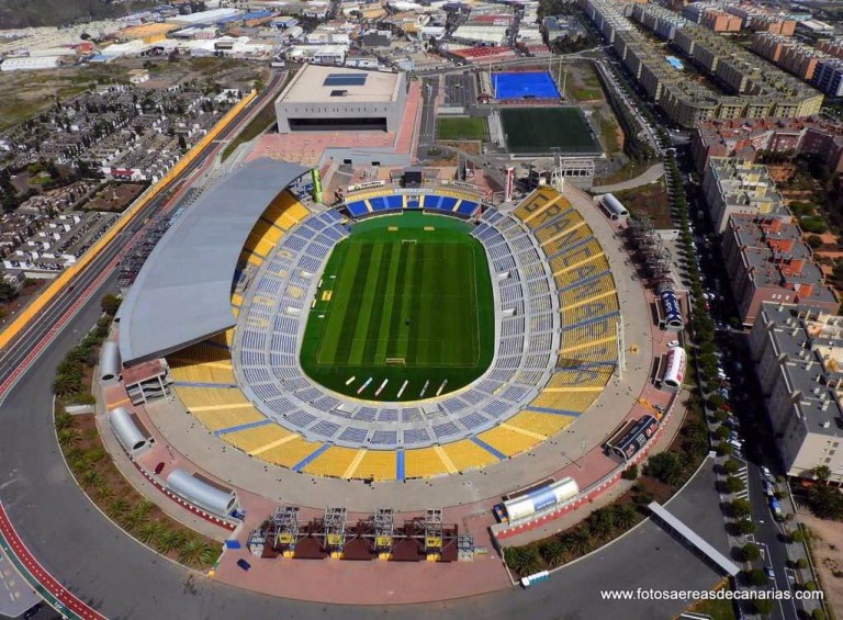 Las increíbles fotos aéreas del Estadio de Gran Canaria