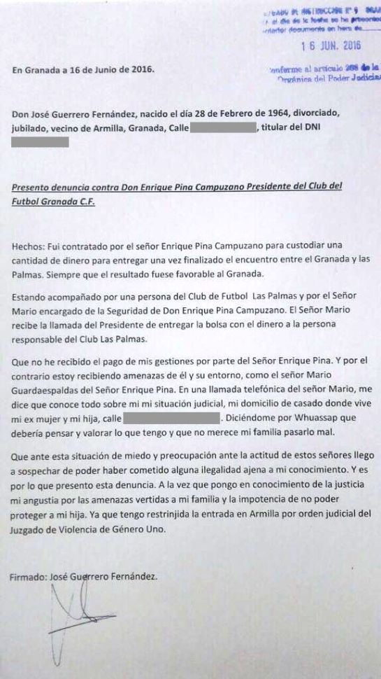 Denuncia de José Guerrero / Cadena Ser