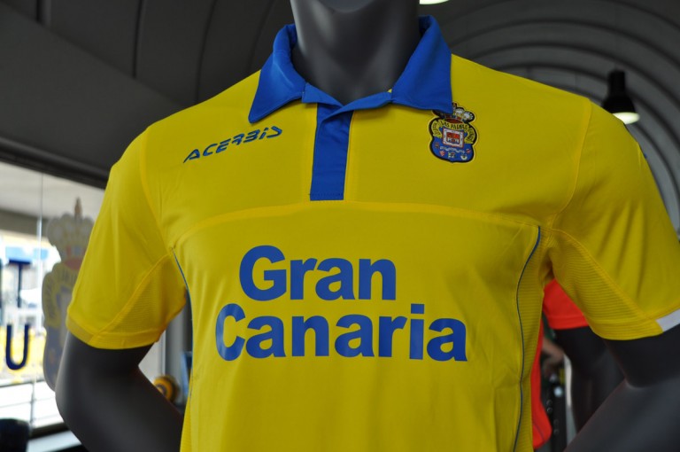 UD Las Palmas 2017 Away Jersey Acerbis Gray Shirt Size Boys M Football Soccer