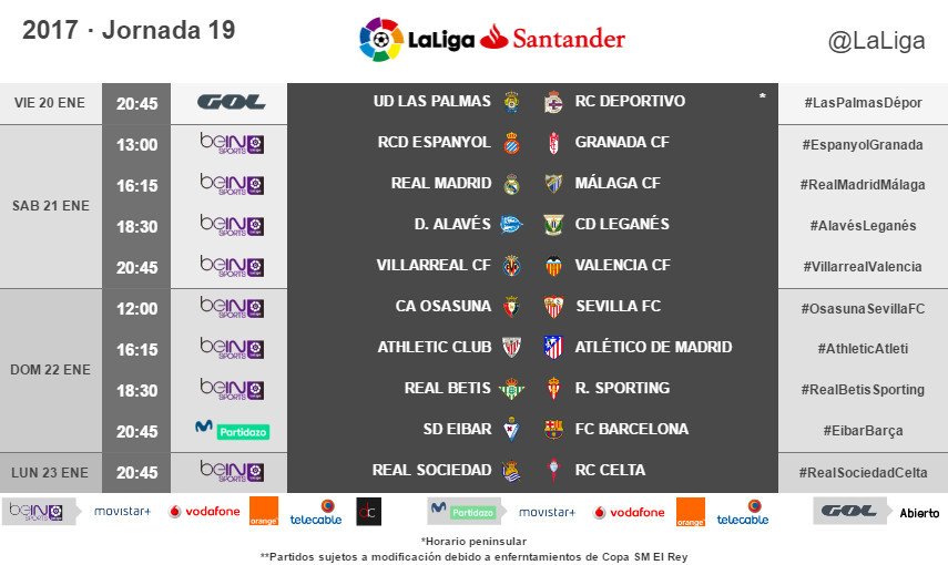 horarios