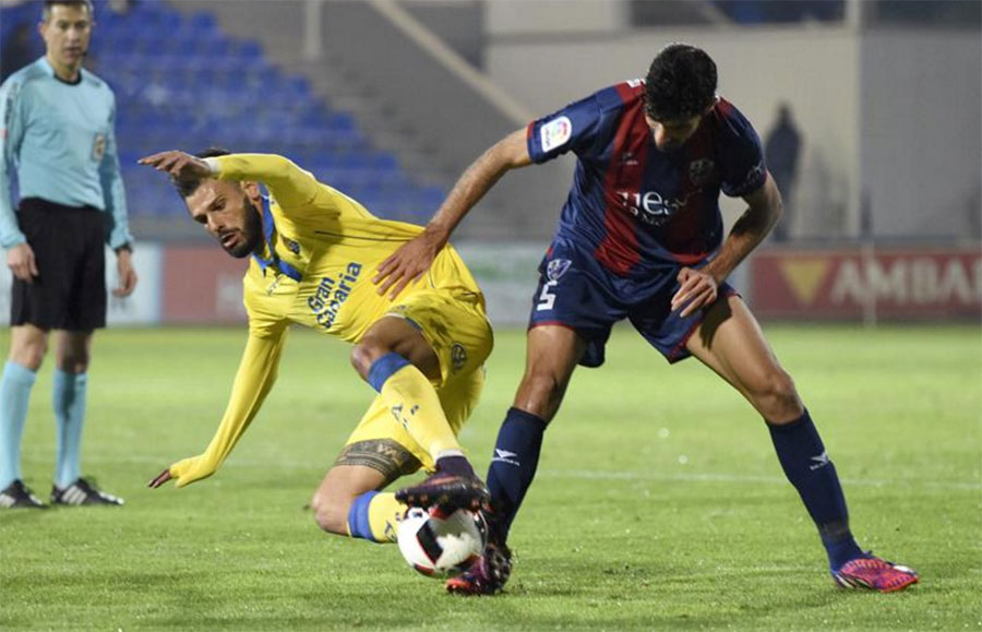 Tyronne realizó un buen encuentro en su vuelta a El Alcoraz / @UDLP_Oficial